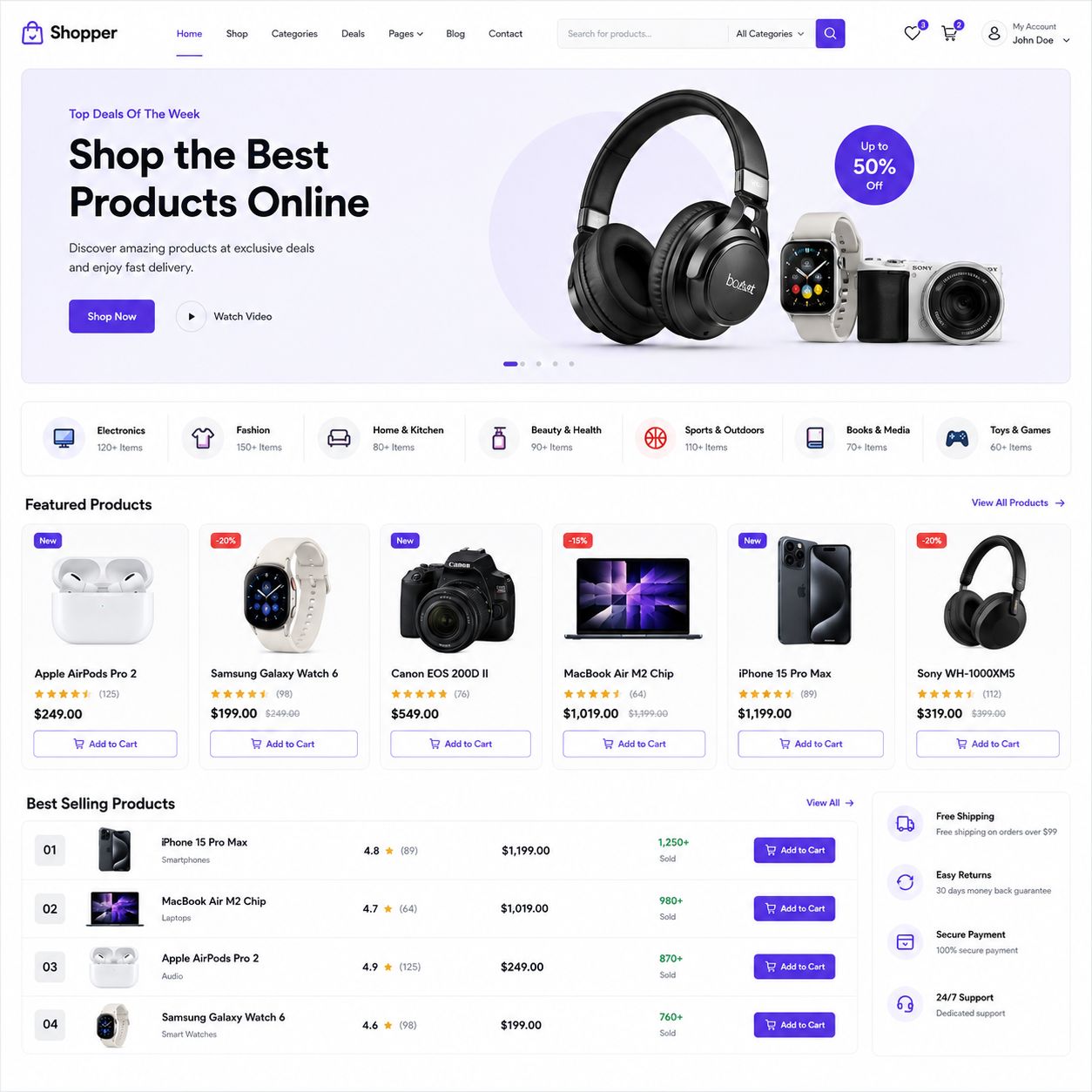 E-Commerce website